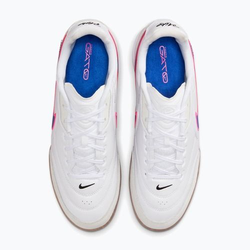 Buty piłkarskie męskie Nike Streetgato white/pink blast/racer blue
