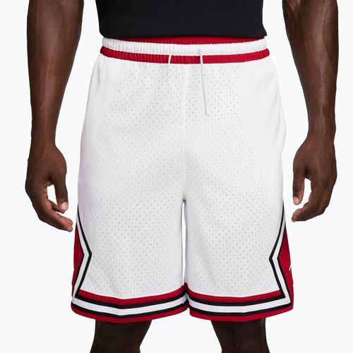 Spodenki koszykarskie męskie  Jordan Sport Dri-FIT 9" Diamond white/gym red/white