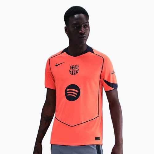 Koszulka piłkarska męska Nike FC Barcelona 2025/26 Stadium Third bright mango/midnight navy/midnight navy