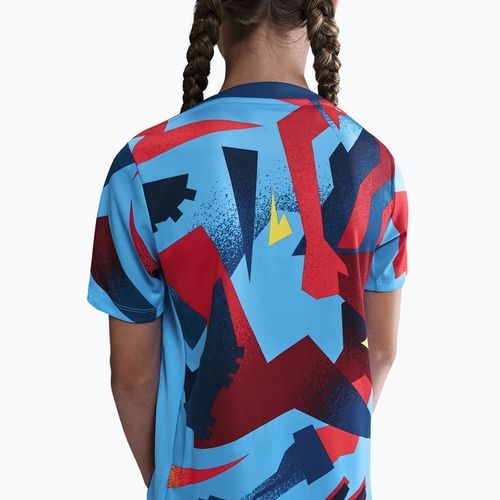 Koszulka piłkarska dziecięca Nike FC Barcelona Academy Pro SE Pre-Match Jr university blue/opti yellow