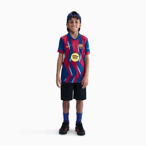 Koszulka piłkarska dziecięca Nike FC Barcelona 2025/26 Stadium Fourth gym blue/gym blue/salsa red/opti yellow