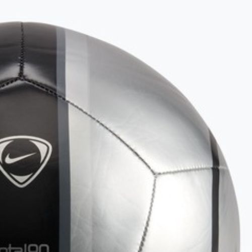 Piłka do piłki nożnej Nike Academy T90 Metallic '26 metallic silver/black/black rozmiar 5