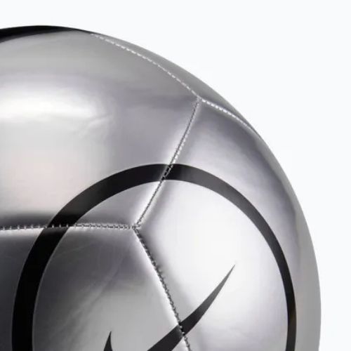 Piłka do piłki nożnej Nike Academy T90 Metallic '26 metallic silver/black/black rozmiar 4