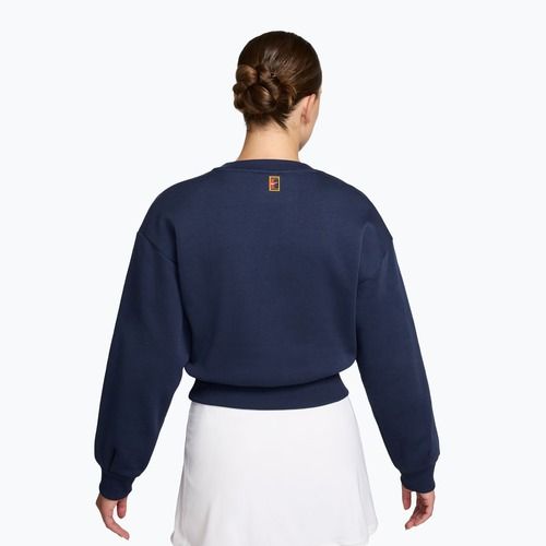 Bluza damska Nike Court Collection French Terry Crew Neck midnight navy/sail