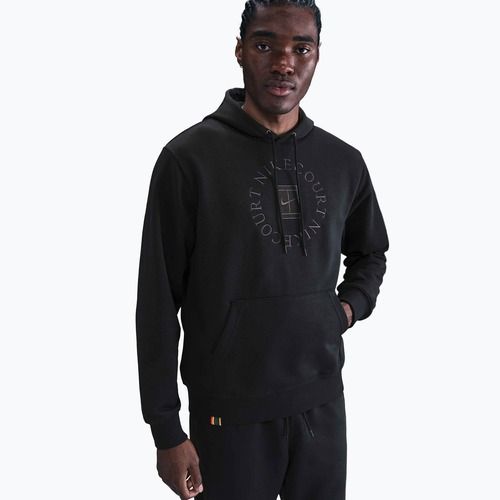 Bluza tenisowa męska Nike Court Dri-Fit Heritage French Terry Hoodie black/anthracite