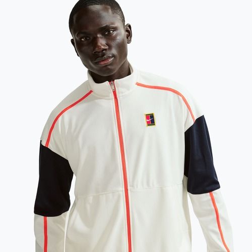 Bluza tenisowa męska Nike Court Heritage sail/turf orange