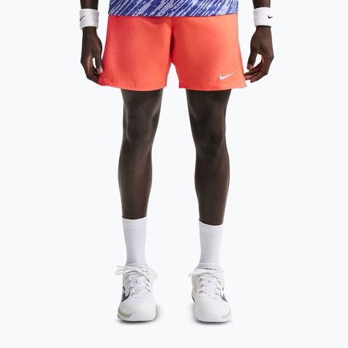 Spodenki tenisowe męskie Nike Court Dri-Fit Victory 7" turf orange/white