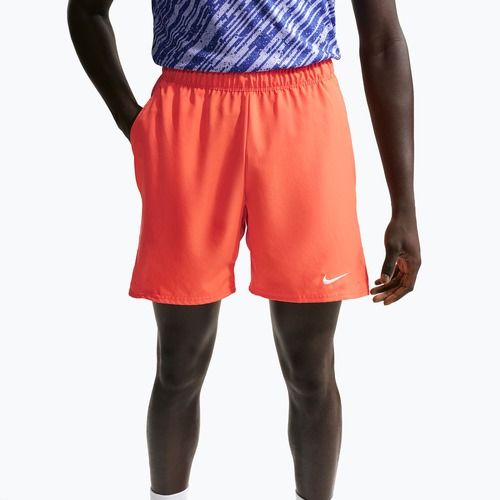 Spodenki tenisowe męskie Nike Court Dri-Fit Victory 7" turf orange/white