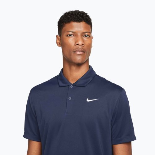 Koszulka tenisowa męska Nike Court Dri-Fit Polo Solid obsidian/white