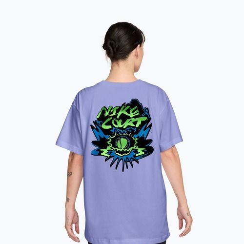 Koszulka tenisowa damskie Nike Slam Dri-Fit light thistle