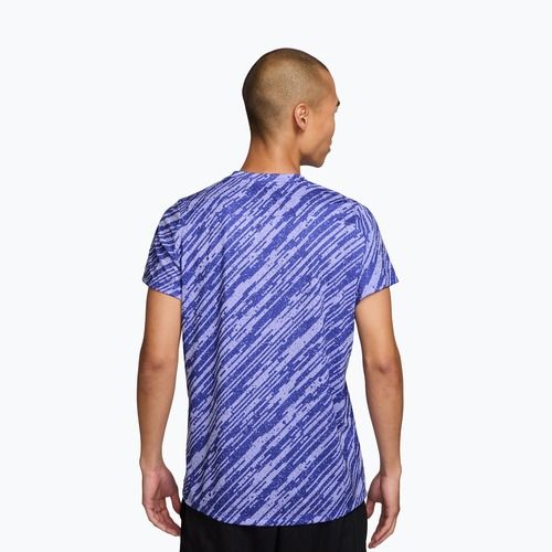 Koszulka tenisowa męska Nike Court Dri-Fit Victory Print lapis/white