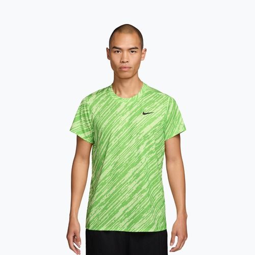 Koszulka tenisowa męska Nike Court Dri-Fit Victory Print mean green/black