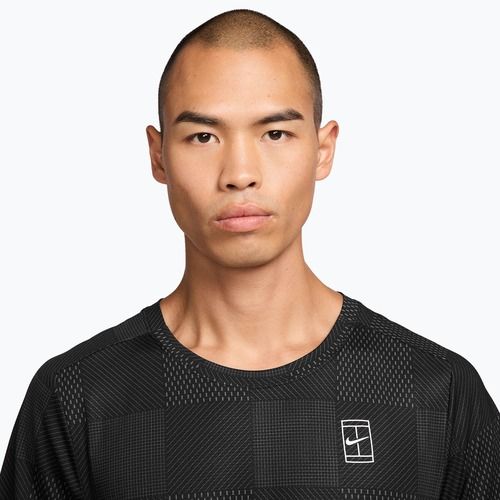 Koszulka tenisowa męska Nike Court Dri-Fit Advantage Print black/white