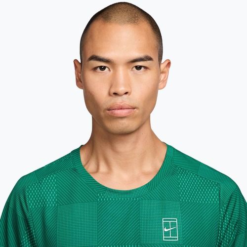 Koszulka tenisowa męska Nike Court Dri-Fit Advantage Print malachite/white