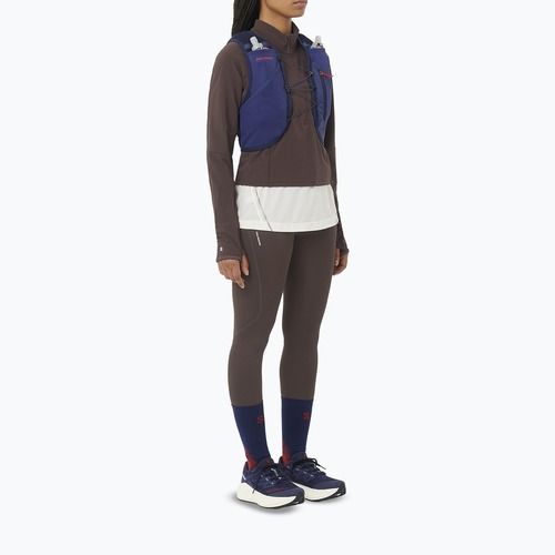 Skarpety Salomon Gravel Crew deep blue/haute red