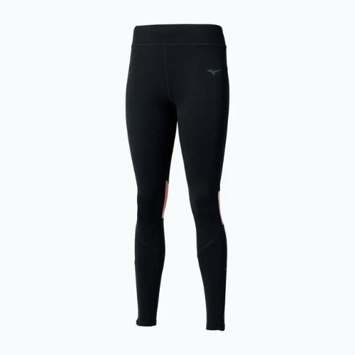 Legginsy do biegania damskie Mizuno Active Warmalite Long black/mauve