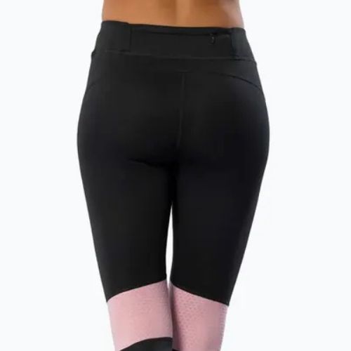 Legginsy do biegania damskie Mizuno Active Warmalite Long black/mauve