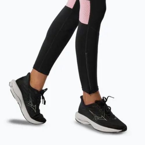 Legginsy do biegania damskie Mizuno Active Warmalite Long black/mauve