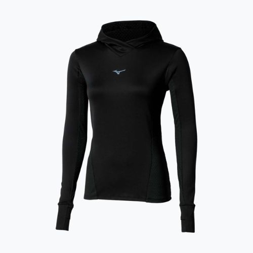 Bluza do biegania damska Mizuno Active Warm Hooded black