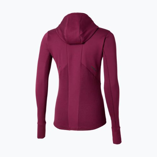 Bluza do biegania damska Mizuno Active Warm Hooded dark purple