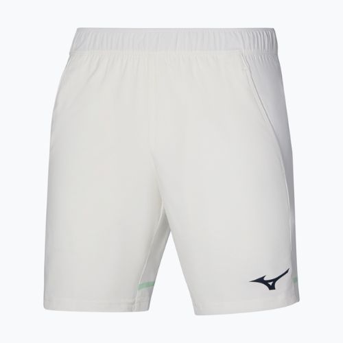 Spodenki tenisowe męskie Mizuno 8 in Flex Short white/neo mint