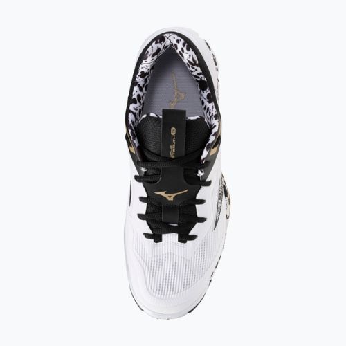 Buty do piłki ręcznej Mizuno Wave Stealth 6 white/black/ge gold