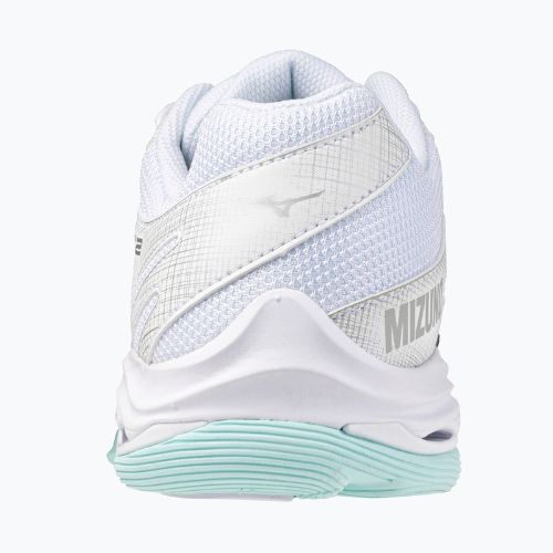 Buty do siatkówki damskie Mizuno Wave Voltage 2 white/blue tint
