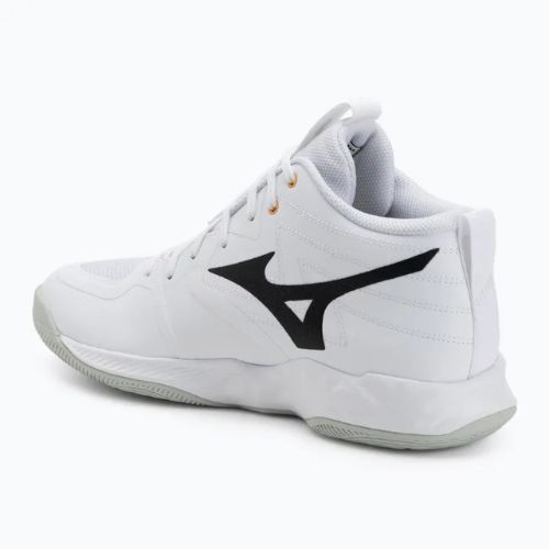 Buty do siatkówki Mizuno Wave Momentum Pro Mid white/black/frozen emerald
