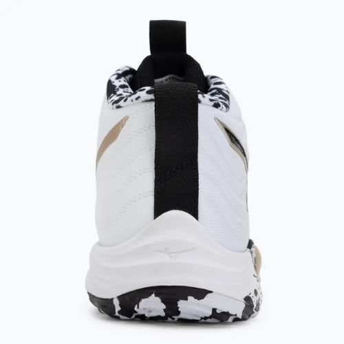 Buty do siatkówki Mizuno Wave Momentum Elite Mid white/black/ge gold
