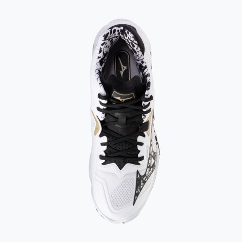 Buty do siatkówki Mizuno Wave Lightning Z8 Mid white/black/ge gold