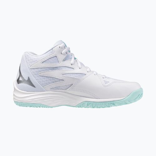 Buty do siatkówki damskie Mizuno Thunder Blade Z Mid white/blue tint