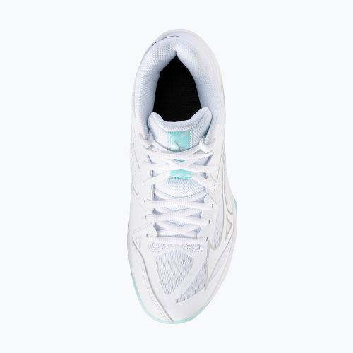 Buty do siatkówki damskie Mizuno Thunder Blade Z Mid white/blue tint