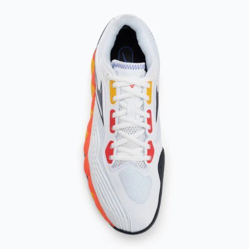 Buty do tenisa Mizuno Wave Enforce Tour 6 AC white/fiery coral 2/citrus