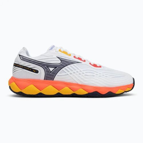Buty do tenisa Mizuno Wave Enforce Tour 6 AC white/fiery coral 2/citrus