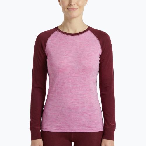 Komplet bielizny termoaktywnej damskiej WOOLCANO Merino SET0980 fioletowy