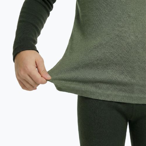 Komplet bielizny termoaktywnej dziecięcej WOOLCANO Merino SET0982 khaki