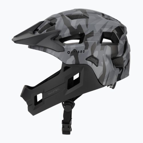 Kask rowerowy dziecięcy ATTABO Predator full face szary