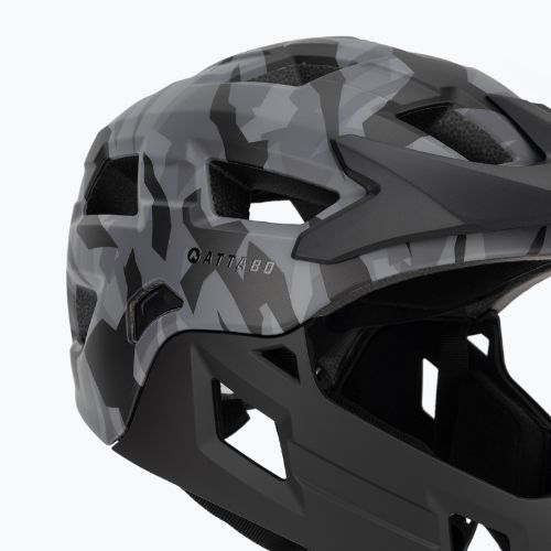 Kask rowerowy dziecięcy ATTABO Predator full face szary