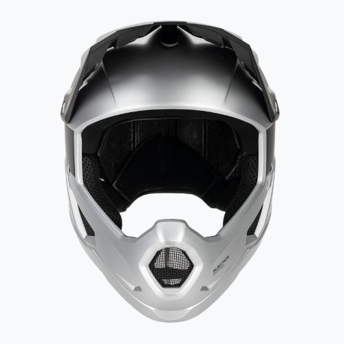 Kask rowerowy ATTABO State 1.0 full face srebrny
