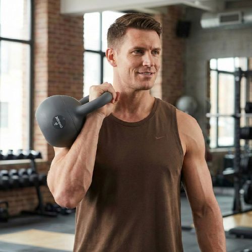 Kettlebell SOFT XTREXO 10 kg szary
