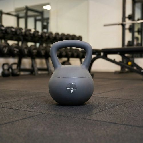 Kettlebell miękki XTREXO 10 kg szary