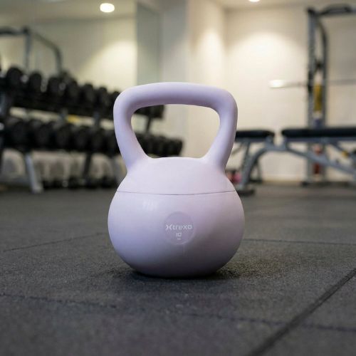 Kettlebell SOFT XTREXO 10 kg fioletowy