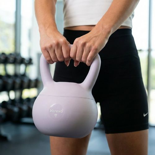 Kettlebell SOFT XTREXO 10 kg fioletowy