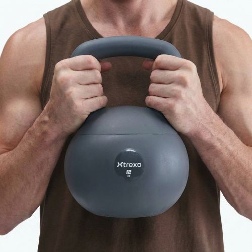 Kettlebell miękki XTREXO 12 kg szary