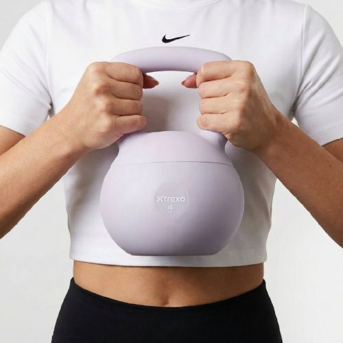 Kettlebell SOFT XTREXO 4 kg fioletowy