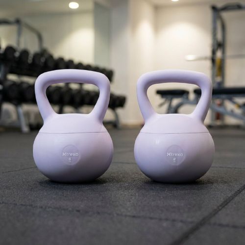 Kettlebell SOFT XTREXO 6 kg fioletowy