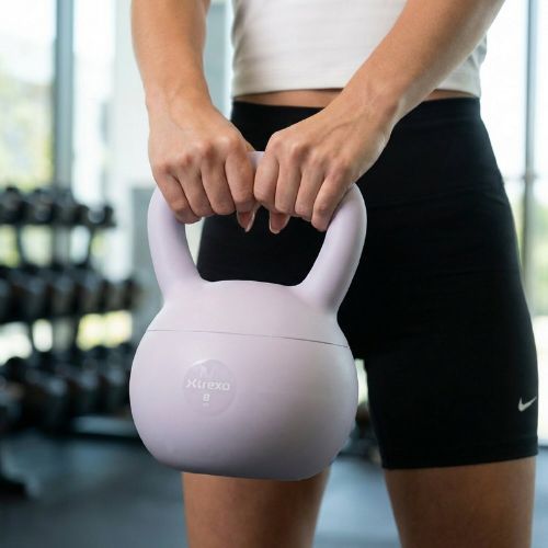 Kettlebell SOFT XTREXO 8 kg fioletowy