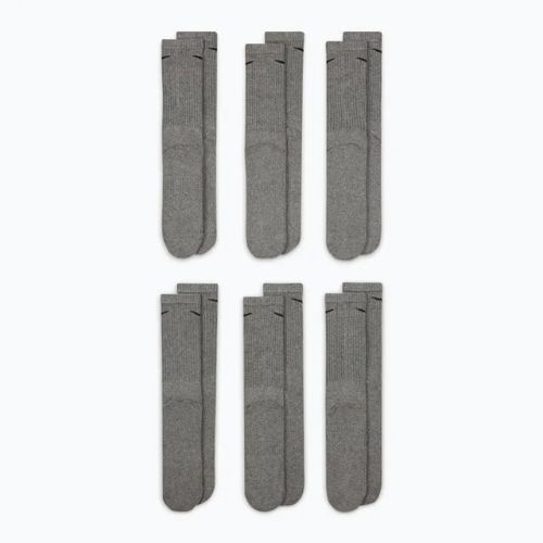 Skarpety Nike Everyday Cushioned 6 par carbon heather/black