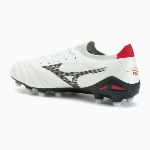 Buty piłkarskie męskie Mizuno Morelia Neo IV Β Elite MD white/black/chinese red