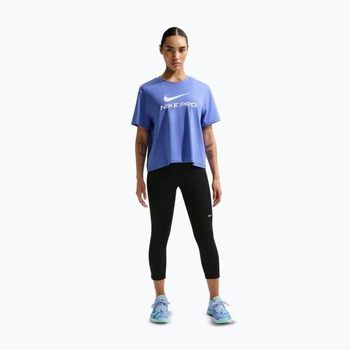 Koszulka treningowa damska Nike Pro Dri-Fit Loose sapphire/white